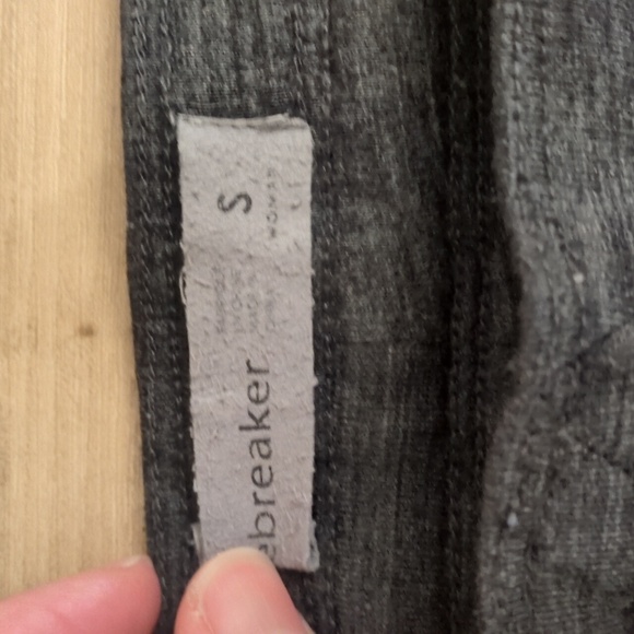 Pristine Icebreaker Crush Women's Merino Wool Jogger Charcoal Gray Size Small - Picture 5 of 11